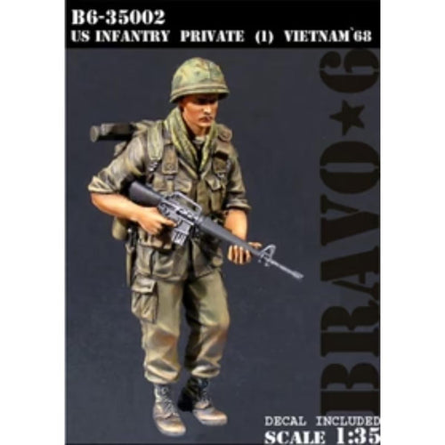 1/35 scale unassembled Vietnam US infantry resin figure kit